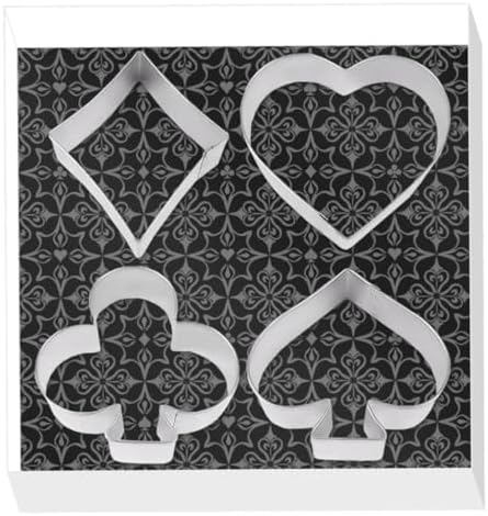 Sandwich Poker Card Cookie Cutter 4 Piece Set