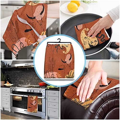 ZOE GARDEN Cowboy Kitchen Towels 18x28 Absorbent Quick Dry