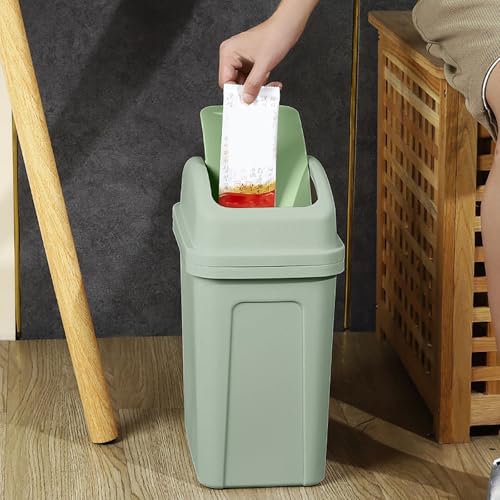 KELINFONG 55 Gallon Plastic Trash Can with Lid