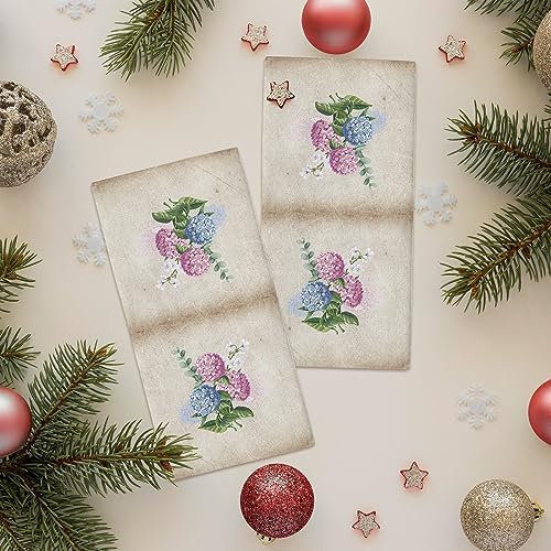 Vintage Hydrangea Kitchen Towels Pack of 2