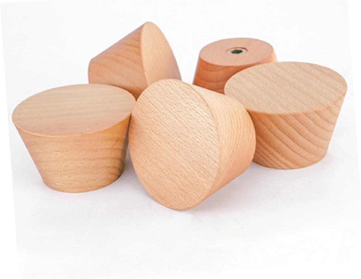 3pcs Beech Wooden Hooks for Space Saving Storage