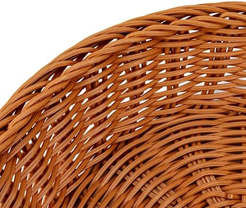 JAPCHET 4 Pack 12 Inch Wicker Bread Baskets