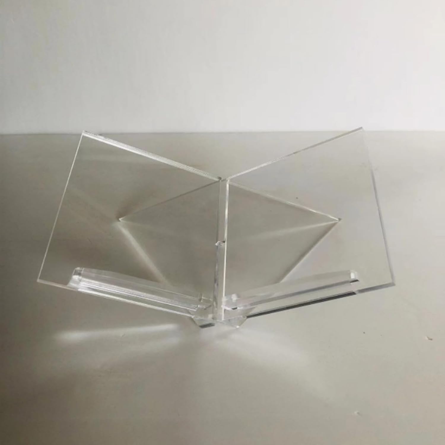 WBANGIAO Clear Acrylic Book Stand for Reading and Display