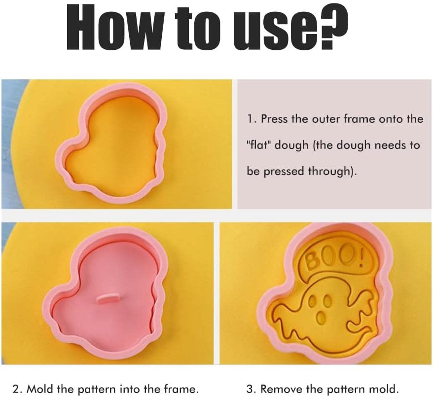 8Pcs 3D Cookie Cutters Set for Halloween Thanksgiving