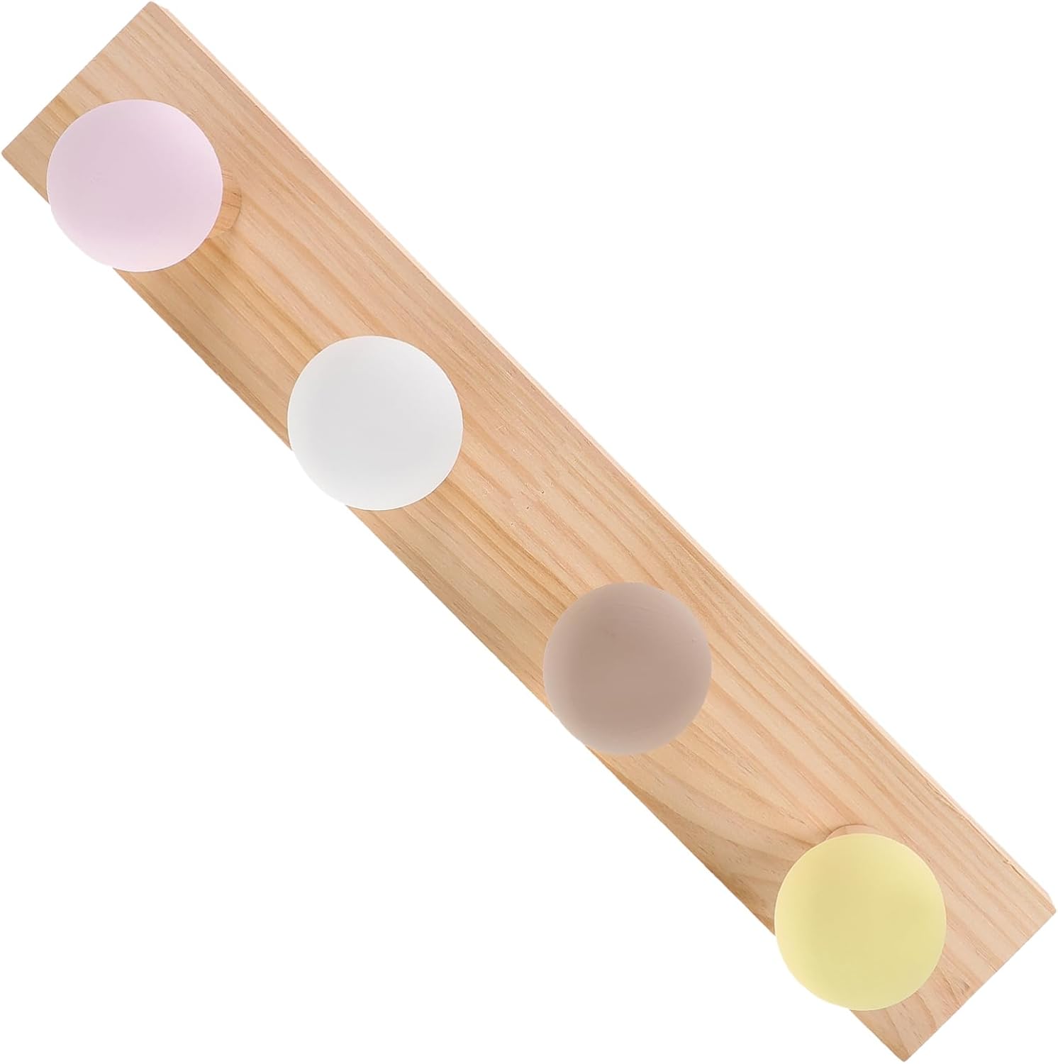 Wakauto Wooden Coat Hanger Heavy Duty Wall Hook for Home Organization