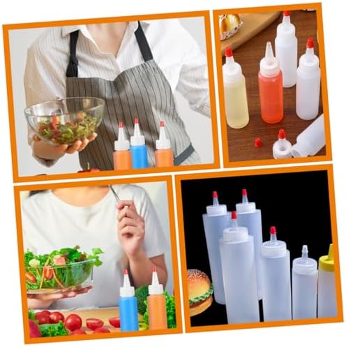 VOSAREA 15PCS Mini Condiment Squeeze Bottles