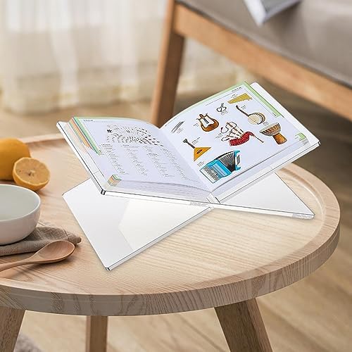 Nishiyuenyi Clear Acrylic Book Display Stand for Desk