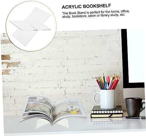 Elegant Acrylic Book Stand for Reading and Display