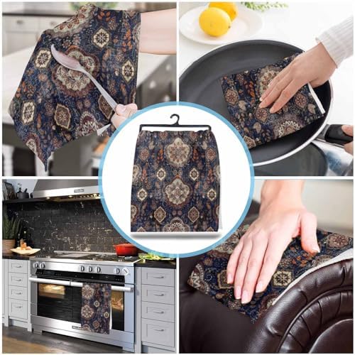 ZOE GARDEN Boho Flower Dish Towels 4-PC Set