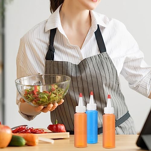 Luxshiny 15PCS Clear Condiment Squeeze Bottles