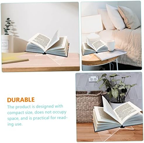 SHOWERORO Acrylic X-Shape Book Stand