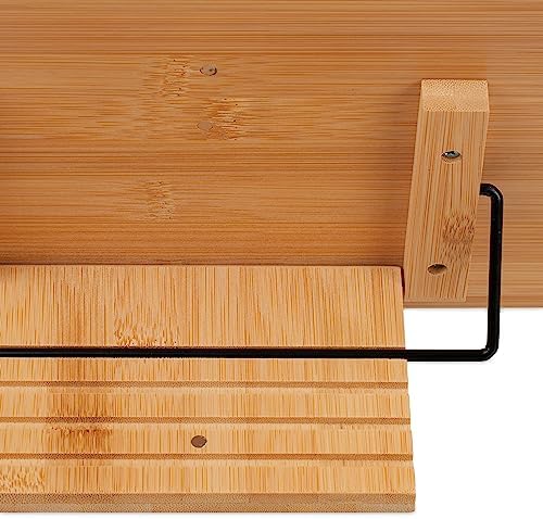 Relaxdays Bamboo Reading Stand with 4 Tilt Angles