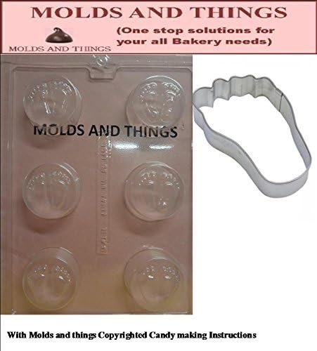 Baby Feet Chocolate Candy Mold with Instructions