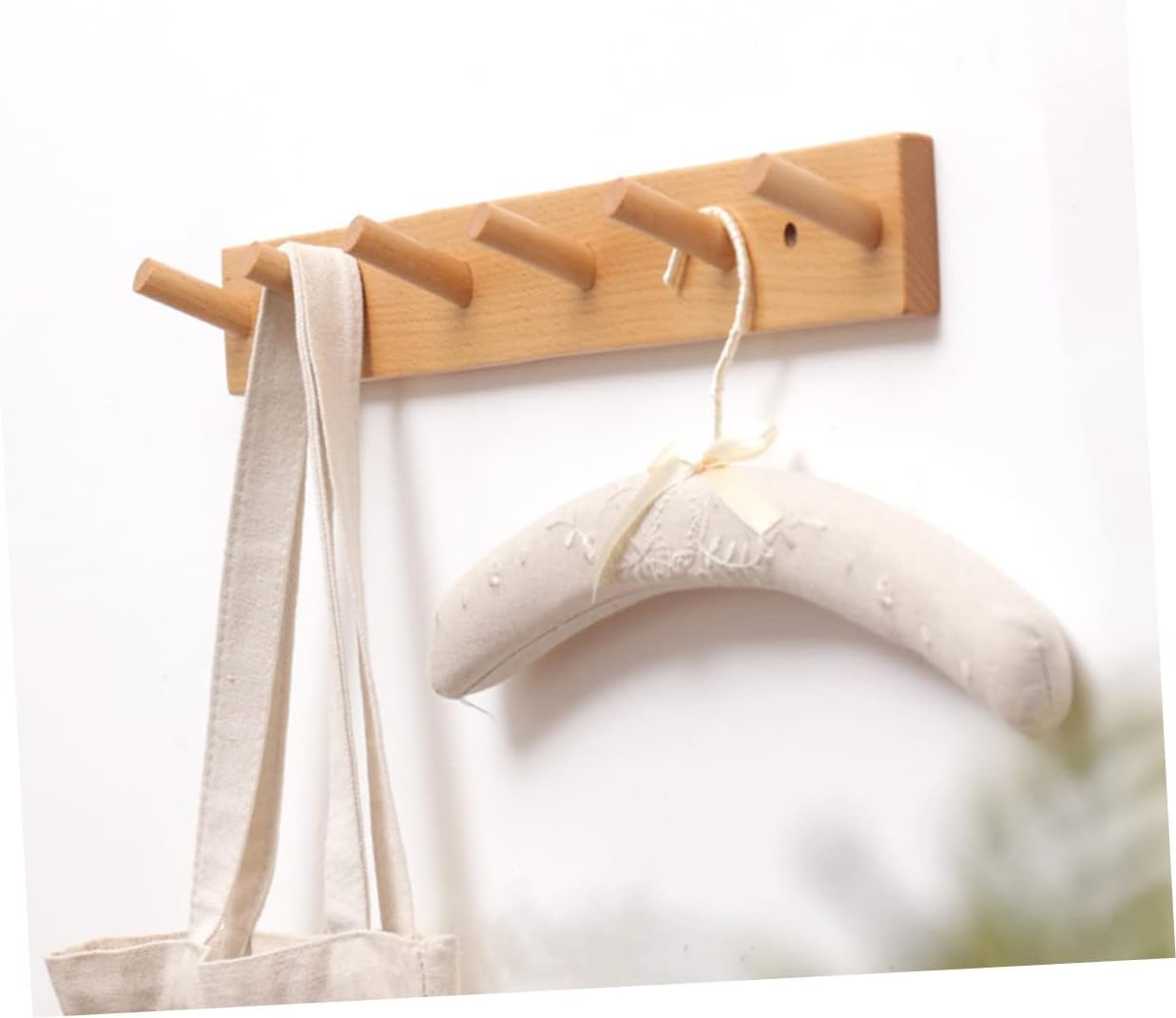 Wooden Wall Hooks for Clothes and Hats Sturdy Design