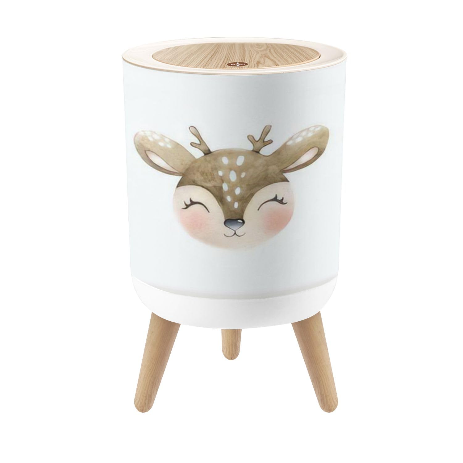 Cute Deer Trash Can 18 Gallon Dog Proof with Lid