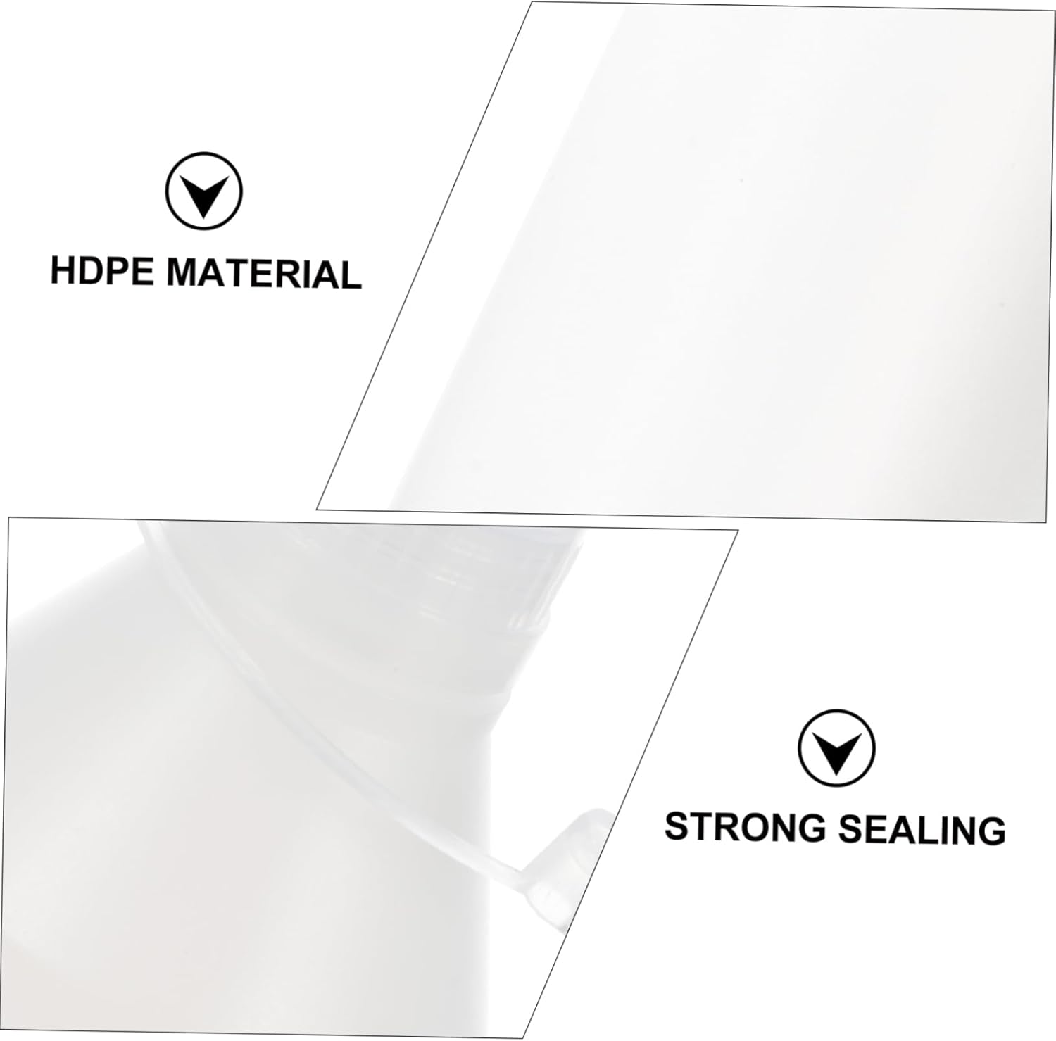 CIMAXIC 6pcs HDPE Glue Bottle with Lids Dispenser Kit