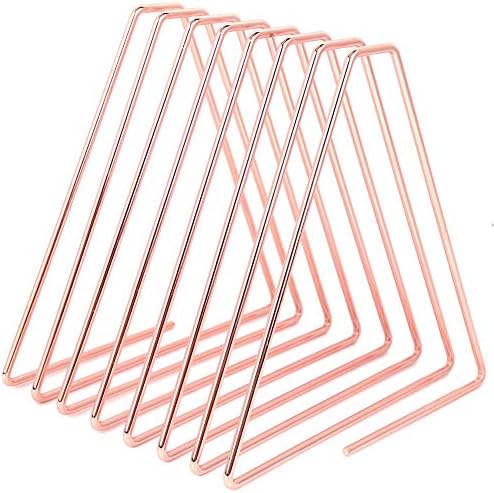 Gsycle Adjustable Bookends with Organizer Holder for Home Office Rose Gold