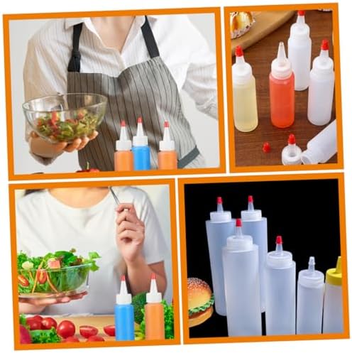 Zerodeko Mini Seasoning Bottles ABS Sauce Squeeze Bottles