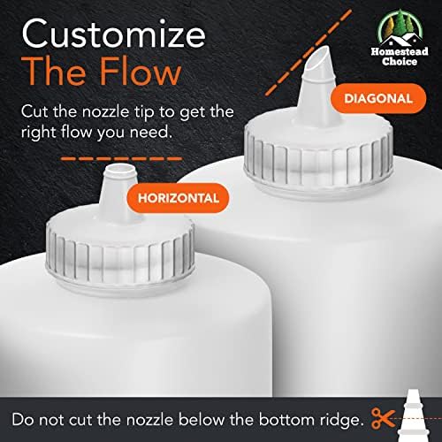 Homestead Choice Condiment Squeeze Bottles 2 Pack