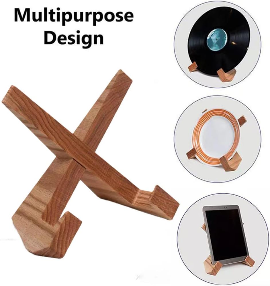 Wooden Cookbook Stand for Kitchen Use