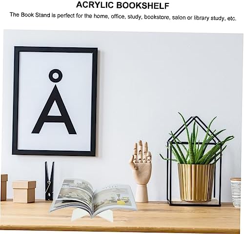 Elegant Acrylic Book Stand for Reading and Display