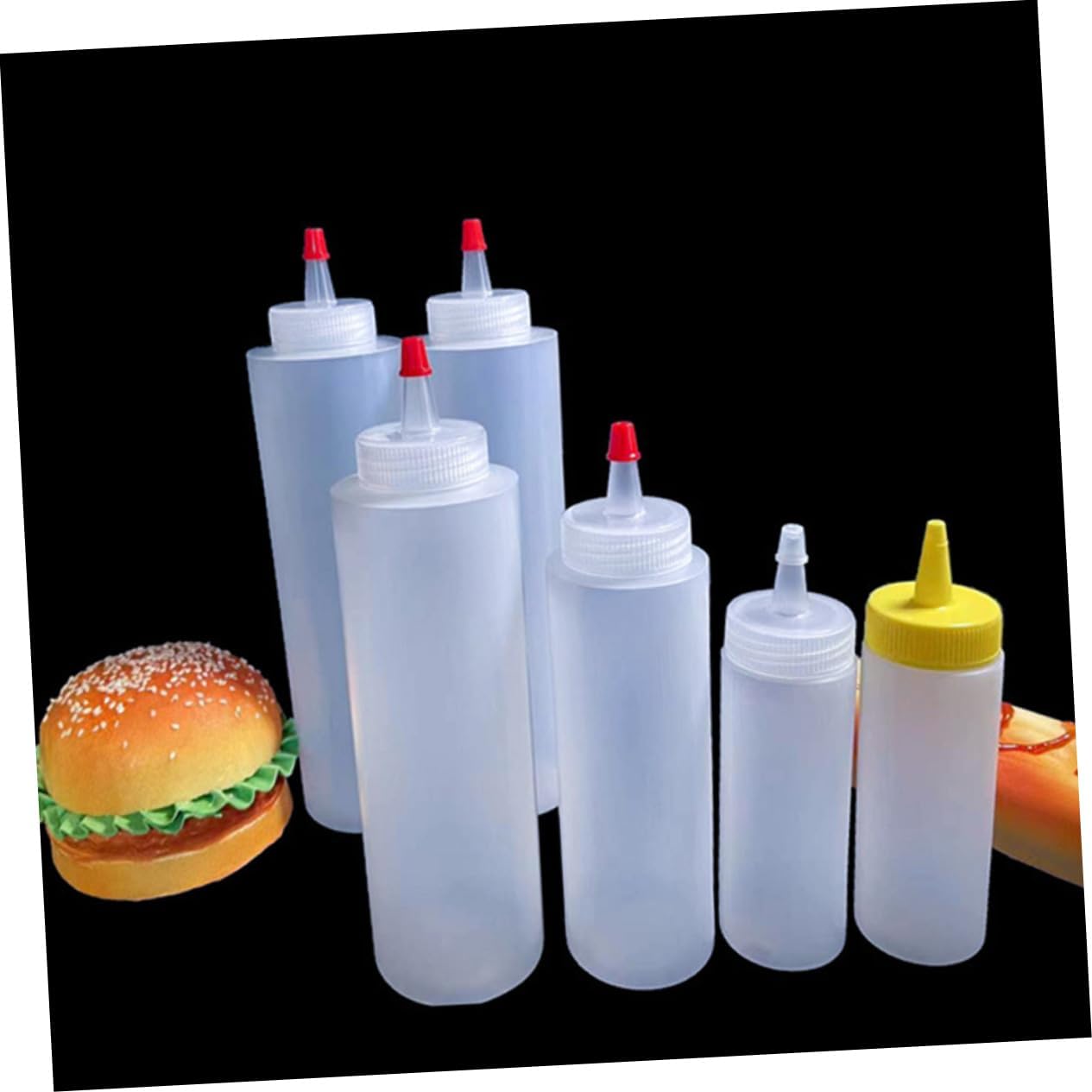 PRETYZOOM 2oz Tomato Sauce Squeeze Bottles
