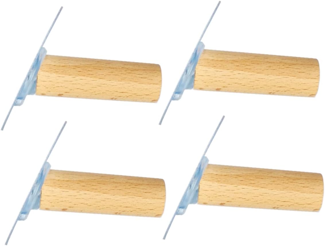 4Pcs Traceless Adhesive Wall Hooks for Hats and Coats