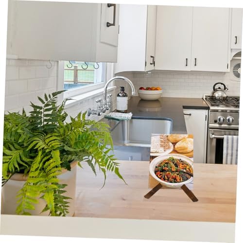 SHOWERORO Wooden Cookbook Stand Simple Sturdy Kitchen Book Holder 1