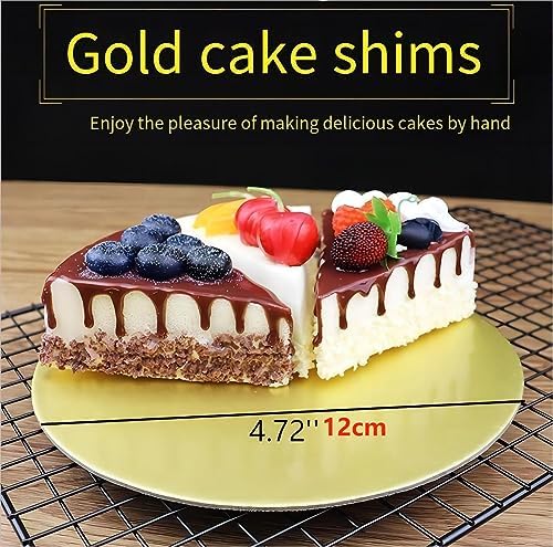 IPUDIS 16pc Stainless Steel Cookie Cutter Set with 10 Gold Cake Pads