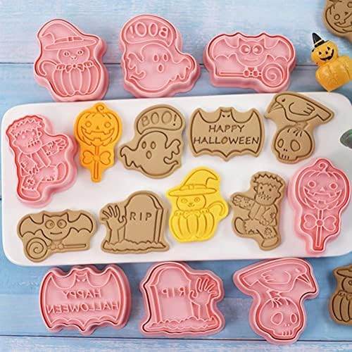 8Pcs 3D Cookie Cutters Set for Halloween Thanksgiving