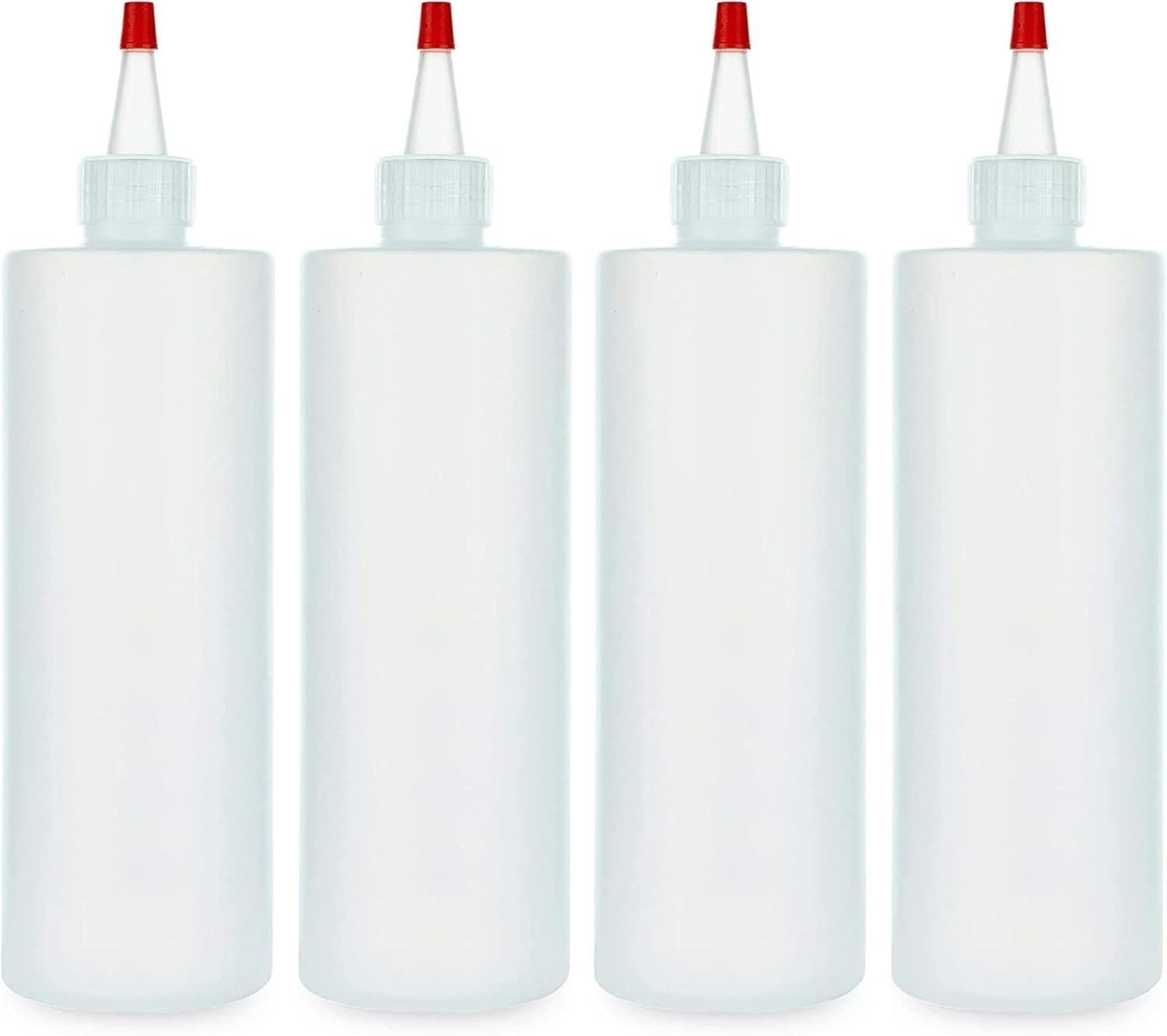 BRIGHTFROM 12 OZ Condiment Squeeze Bottles 4-Pack