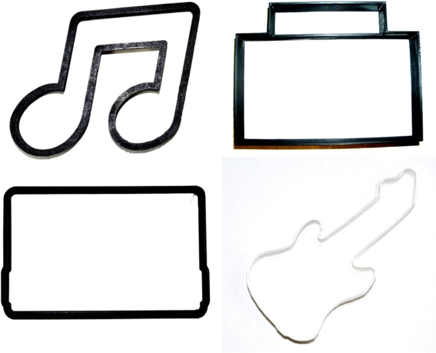 YNGLLC Classic Rock 1980s Cookie Cutter Set of 4