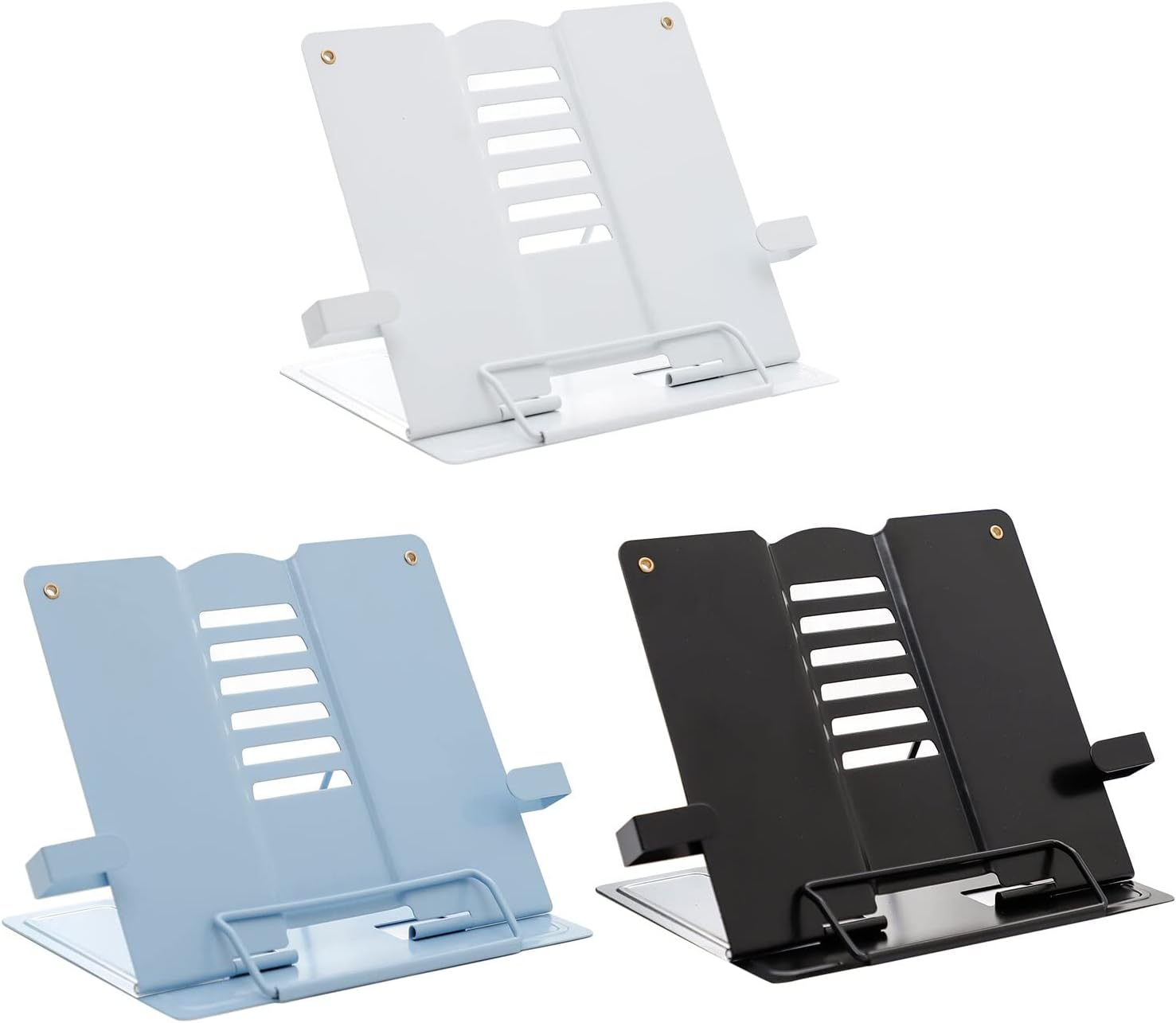 Book Stand Desk Metal Holder with 6 Positions