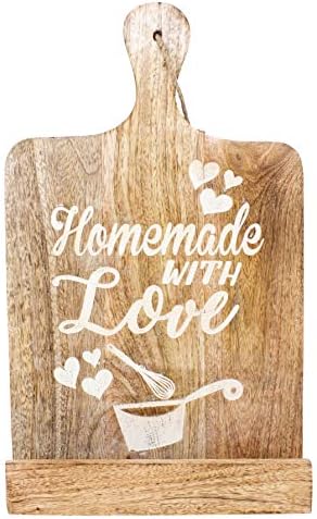 Boston Warehouse Wood Cookbook Stand with Tablet Holder