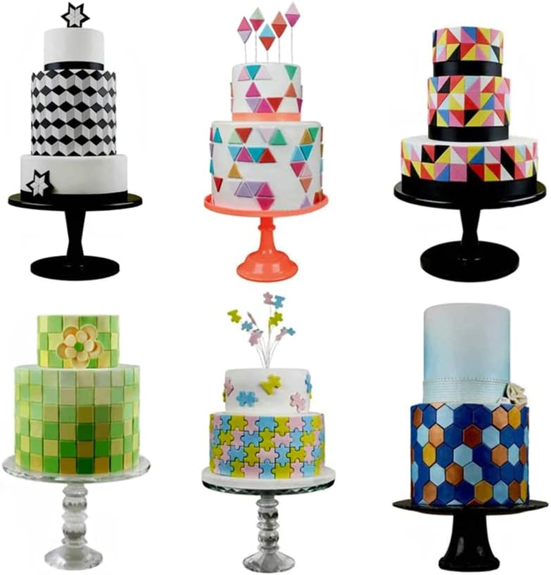 3 Pcs Set Geometric Cake Decorator Cutters