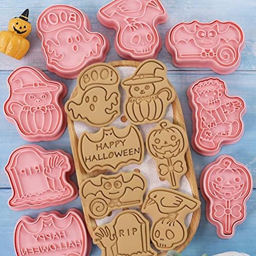 8Pcs 3D Cookie Cutters Set for Halloween Thanksgiving