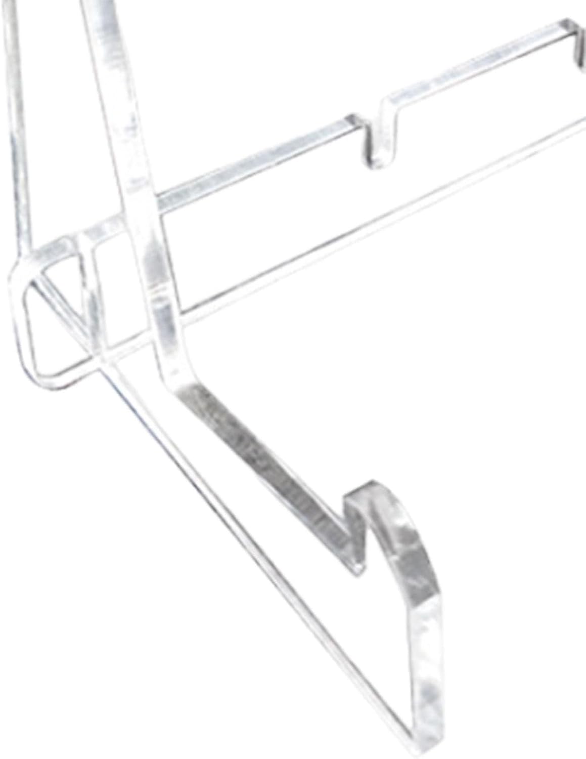 Adjustable Acrylic Book Stand with Support Shelves