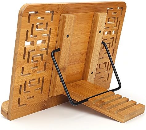 Wishacc Cookbook Stand with Tablet Floor Stand