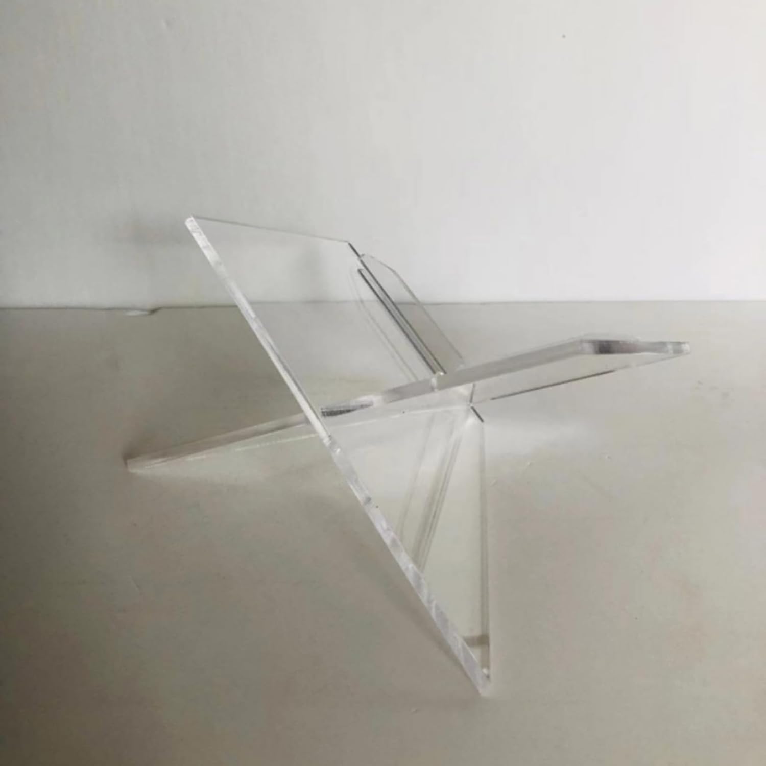 Clear Acrylic Stand Cross Frame Book Holder for Reading