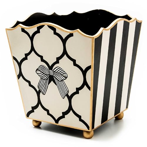 Mackenzie-Childs Decorative Wood Wastebasket