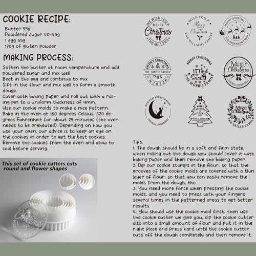 2024 Christmas Cookie Stamp Personalized Family