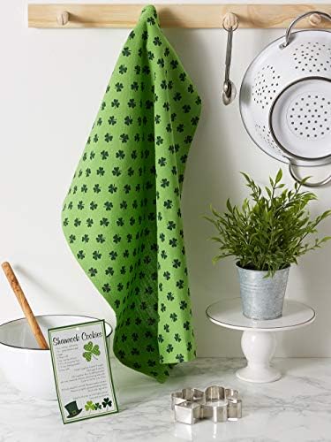 DII St Patricks Day Dish Towel Cookie Cutter Set 1