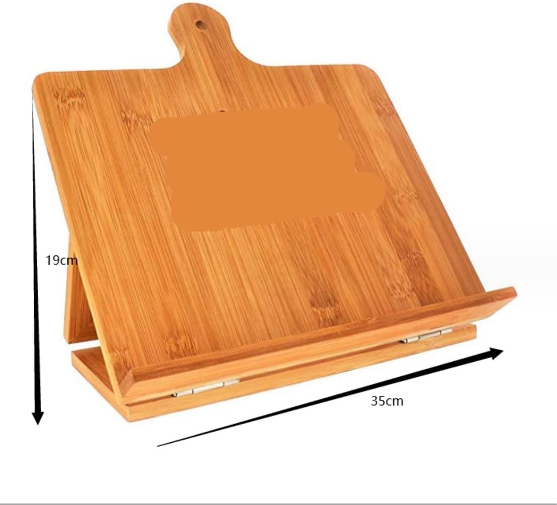QUQUQ Foldable Cookbook Stand with Custom Engraving