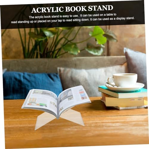 DIYEAH 1 Set Acrylic Cookbook Display Stand