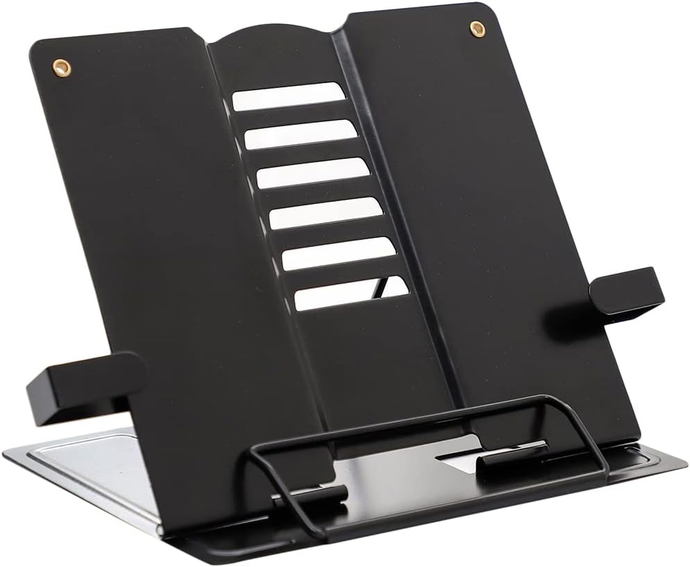 Book Stand Desk Metal Holder with 6 Positions