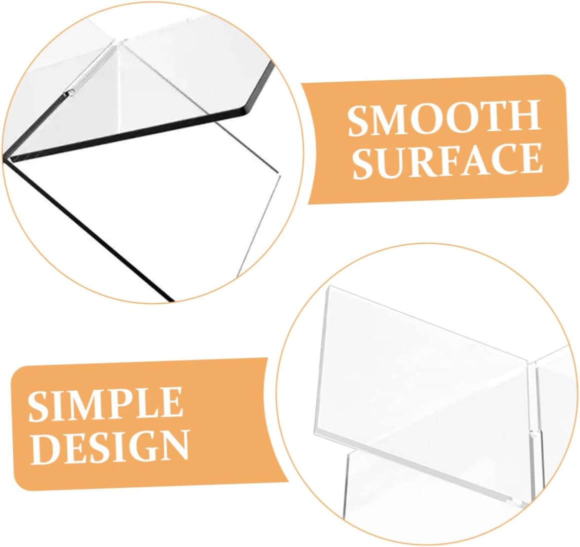 OKUMEYR Acrylic Cookbook Stand Book Holder Display Stand