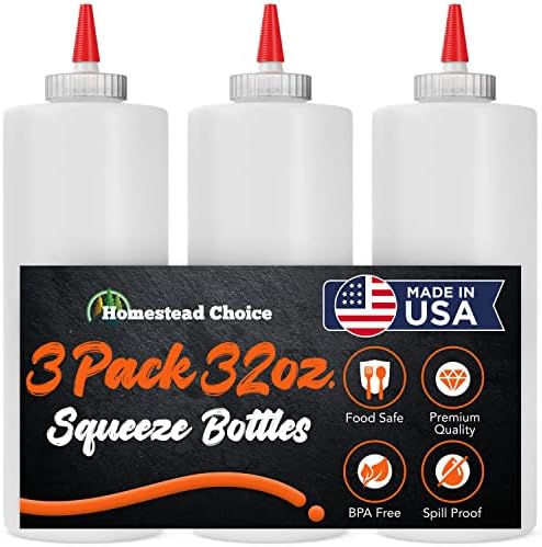 Homestead Choice Condiment Squeeze Bottles 2 Pack