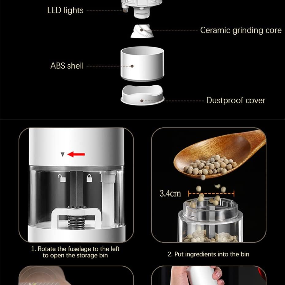 GAELOP 2Pcs Electric Pepper Salt Grinder Set