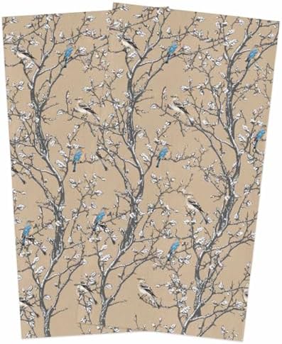 ZOE GARDEN Blossom Bird Kitchen Dish Towels 2-PC 18x28