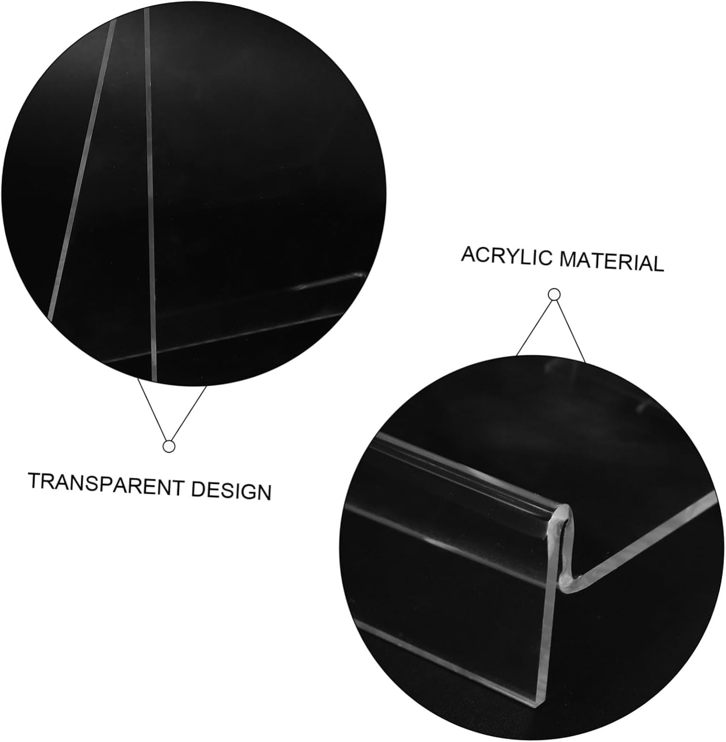 Luxshiny Acrylic Book Shelf for Magazines and Art
